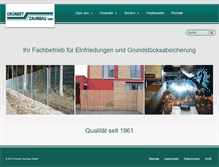Tablet Screenshot of gruenert-zaunbau.de